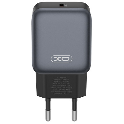Зарядний пристрій XO USB-C PD30W black (L155_Black)