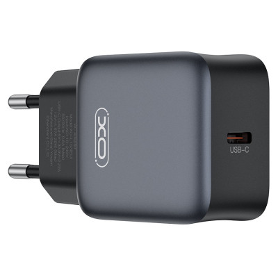 Зарядний пристрій XO USB-C PD30W black (L155_Black)
