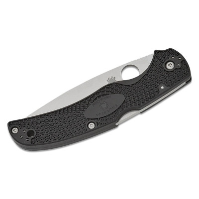 Ніж Spyderco Native Chief Satin BD1N Serrated Black FRN (C244PSBK)