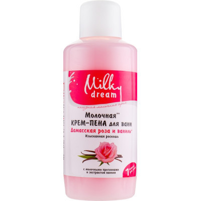 Піна для ванн Milky Dream Дамаська троянда і ваніль 1000 мл (4820205300271)