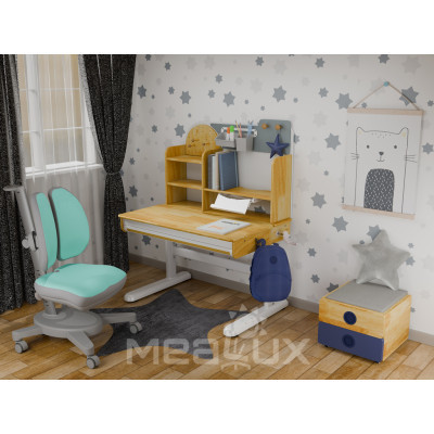 Парта з кріслом Mealux Timberdesk S (парта+кресло+тумба) (BD-685 S+ box BD 920-2 BL+Y-115 TG)
