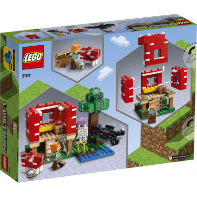Конструктор LEGO Minecraft Грибний будинок 272 деталі (21179)