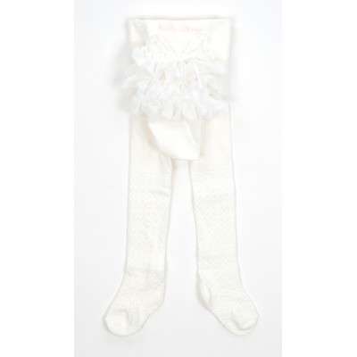 Колготки дитячі Bibaby з рюшем (68154-74G-beige)