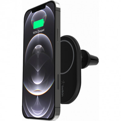 Зарядний пристрій Belkin Car Mount Magnetic Charging Qi, black (WIC004BTBK-NC)