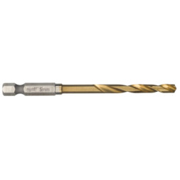 Свердло Milwaukee по металу RedHEX HSS-G TiN, 5 мм (10шт) (4932478180)