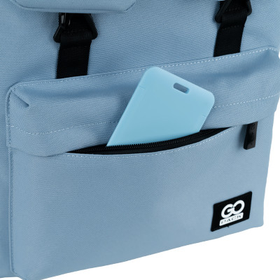 Рюкзак шкільний GoPack Education Teens 178 сіро-блакитний (GO25-178L-3)