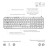 Клавіатура Logitech MX Keys S Wireless UA Pale Grey (920-011588)