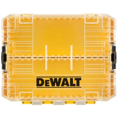 Ящик для інструментів DeWALT для біт системи TSTAK Tough Case М із футляром-2 шт, касетами для біт 6 шт. (DT70803)