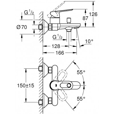 Змішувач Grohe BauLoop (23603000)