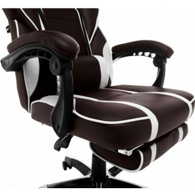 Крісло ігрове GT Racer X-2749-1 Dark Brown/White