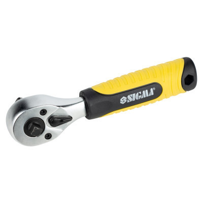 Тріскачка Sigma двостороння укорочена 1/4&quot;-1/2&quot; 145мм 72T CrV (6050251)