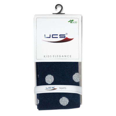 Колготки дитячі UCS Socks в горошок (M0C0301-2051-5G-blue)