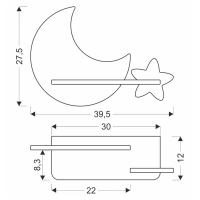 Світильник Candellux MOON (21-75727)