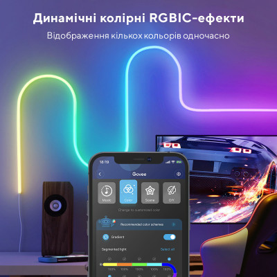 Світлодіодна стрічка Govee Neon LED Strip Light 3м Білий (H61A03D1)