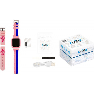 Смарт-годинник Amigo GO004 Splashproof Camera+LED Pink (746404)