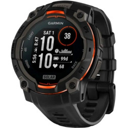 Смарт-годинник Garmin Instinct 3, 45mm, Solar, Black Bezel with Black Band, GPS смарт-годинник (010-02934-00)