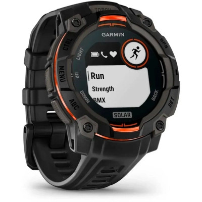 Смарт-годинник Garmin Instinct 3, 45mm, Solar, Black Bezel with Black Band, GPS смарт-годинник (010-02934-00)