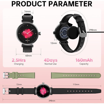 Смарт-годинник OUKITEL BT30 Black (6931940742269)