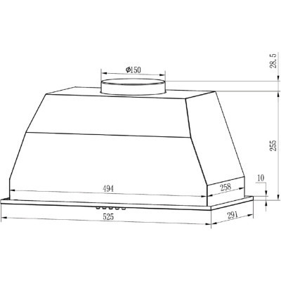 Витяжка кухонна Grunhelm GVC 020 W