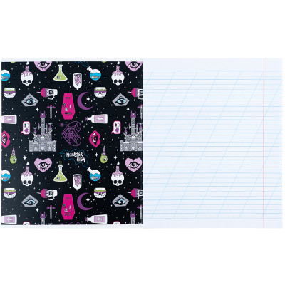 Зошит Kite Monster High, 12 аркушів, коса лінія (MH25-235)