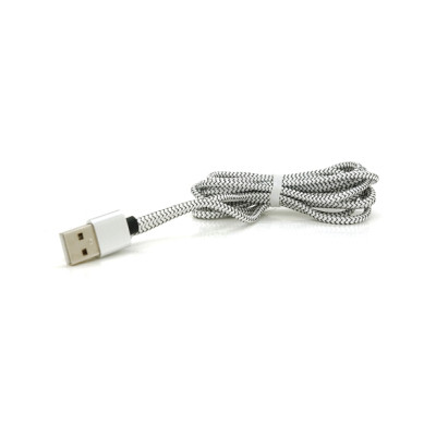 Дата кабель USB 2.0 to Lightning 2.0m 2A magnetic nylon silver Pipo (18169)