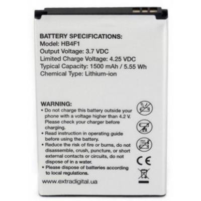 Акумуляторна батарея Extradigital Huawei HB4F1 1500 mAh (BMH6434)