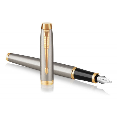 Ручка пір&#039;яна Parker IM 17 Brushed Metal GT  FP F (22 211)