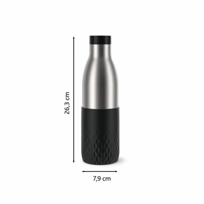 Термос Tefal Bludrop, 700мл, нержавіюча сталь, чорний (N3111110)