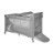 Дитячий манеж Bertoni/Lorelli MOONLIGHT 2L grey fun