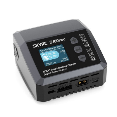 Зарядний пристрій для дрона SkyRc S100 Neo LiPo 1-6s 200W AC/DC 200W (S100neo)
