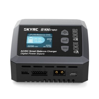 Зарядний пристрій для дрона SkyRc S100 Neo LiPo 1-6s 200W AC/DC 200W (S100neo)