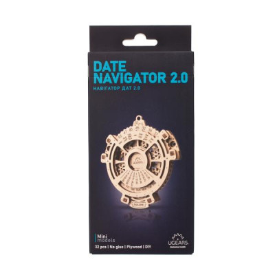 Конструктор Ugears механічний 3D Навігатор дат 2.0 (70218)