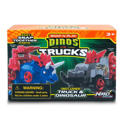 Ігровий набір Road Rippers машинка і синій трицератопс (20073)