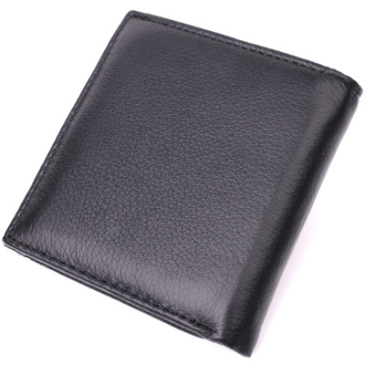 Гаманець ST Leather З натуральної шкіри Чорний (22542)