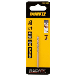 Свердло DeWALT по металу Black &amp; Gold, HSS-G, 3 х 61 х 33 мм (DT20514)