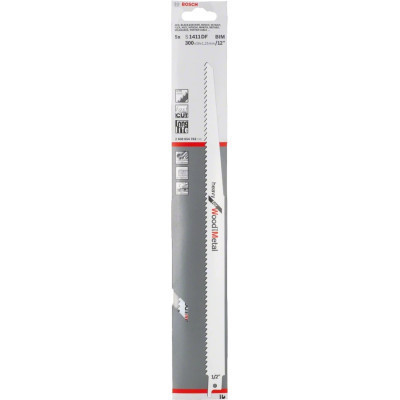 Полотно Bosch по дереву та металу, S 1411 DF, 6TPI, 5шт (2.608.654.763)