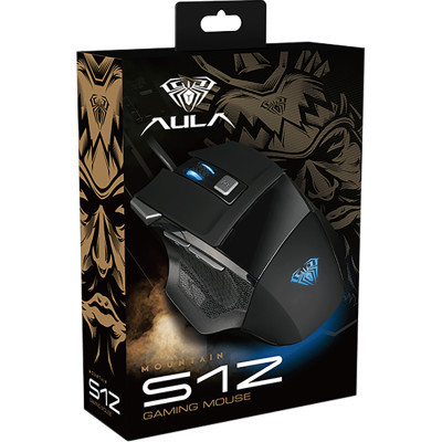 Мишка Aula S12 USB Black (S12)