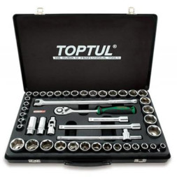 Набір інструментів Toptul 1/2&quot; дюйм+метр. 46 од. (GCAD4601)