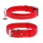 Ошейник для животных WAUDOG Glamour с QR-паспортом, двойной Ш 35 мм Д 46-60 см красный (38823)