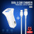 Зарядний пристрій XO 2xUSB 2.4A + cable USB to Micro 5P white (TZ10-M-WH)