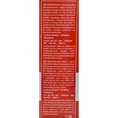 Моторна олива Wolver Super Traffic 10W-40 4л (4260360942525)