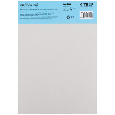 Блокнот Kite Molang A5, 50 аркушів, клітинка (ML25-194-1)