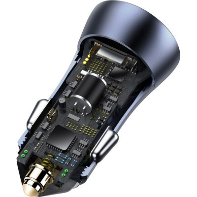 Зарядний пристрій Baseus Golden Contactor Pro USB-A/Type-C Blue (CCJD-0G)