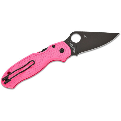 Ніж Spyderco Para 3 DLC BD1N Pink FRN (C223PPNBK)