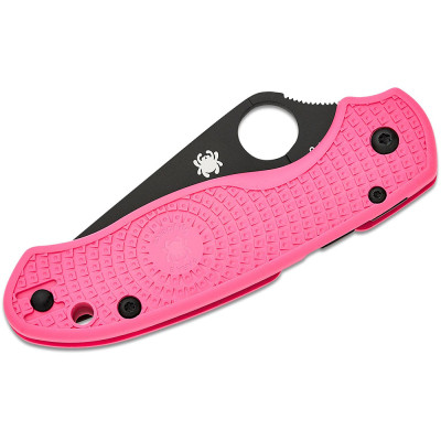 Ніж Spyderco Para 3 DLC BD1N Pink FRN (C223PPNBK)