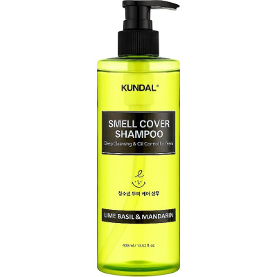 Шампунь Kundal All Day Smell Cover Teens Shampoo Lime Basil &amp; Mandarin 400 мл (8809809426613)