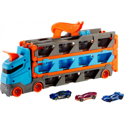 Ігровий набір Hot Wheels Вантажівка-транспортер &quot;Суперперегони&quot; (GVG37)