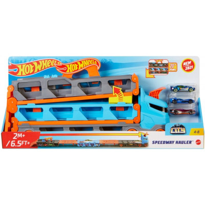 Ігровий набір Hot Wheels Вантажівка-транспортер &quot;Суперперегони&quot; (GVG37)