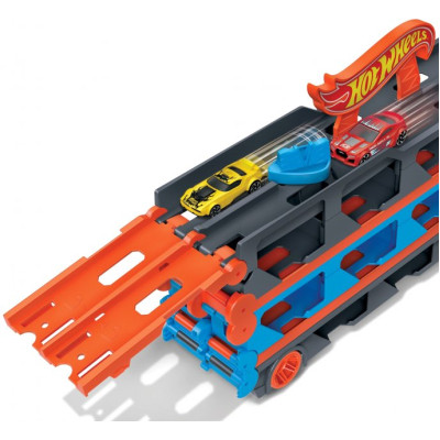 Ігровий набір Hot Wheels Вантажівка-транспортер &quot;Суперперегони&quot; (GVG37)
