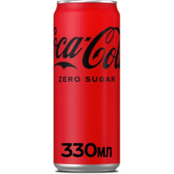 Напій Coca-Cola Zero Безалкогольний сильногазований Без цукру 330 мл (5449000131805)